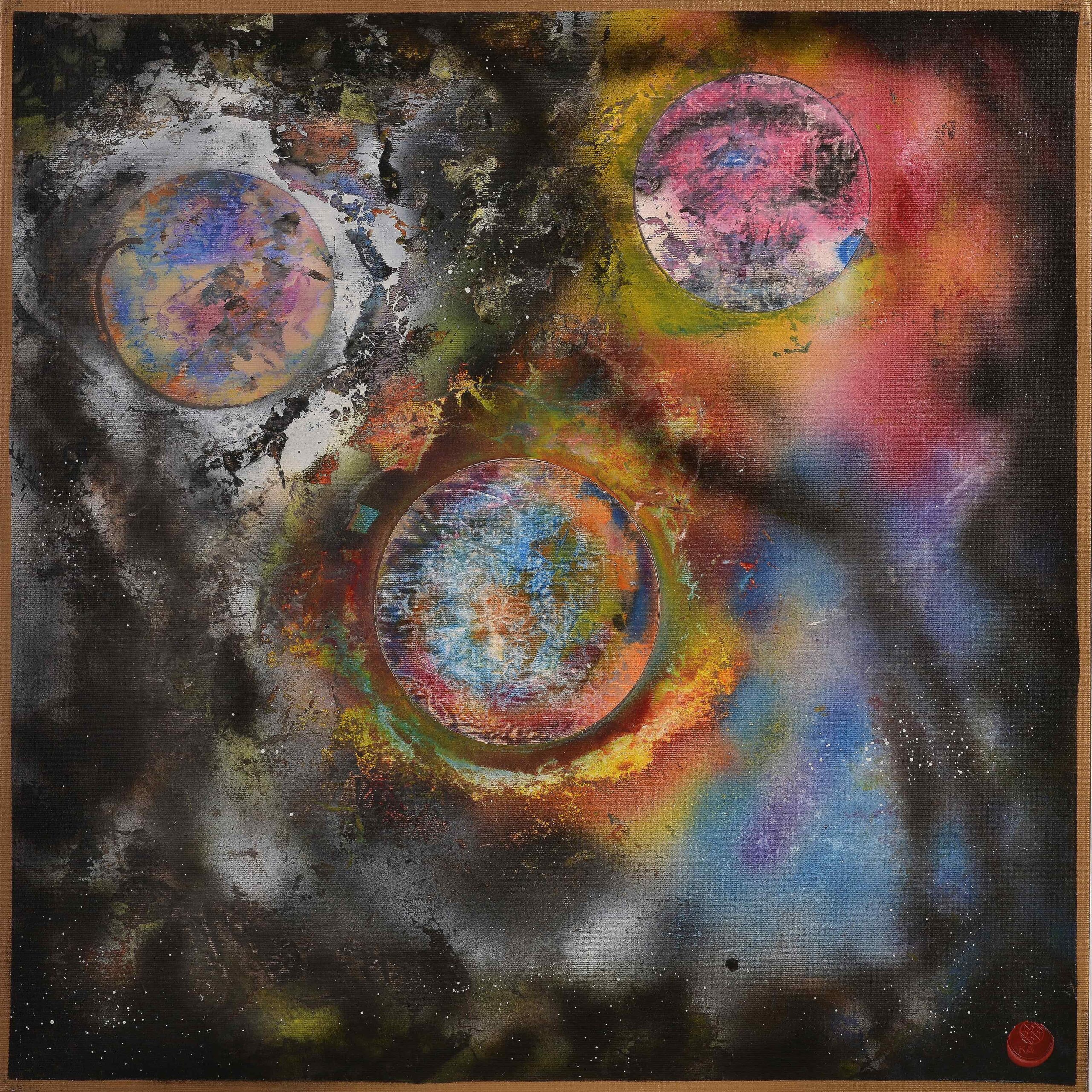 abstract painting representing the inner child and shadow work