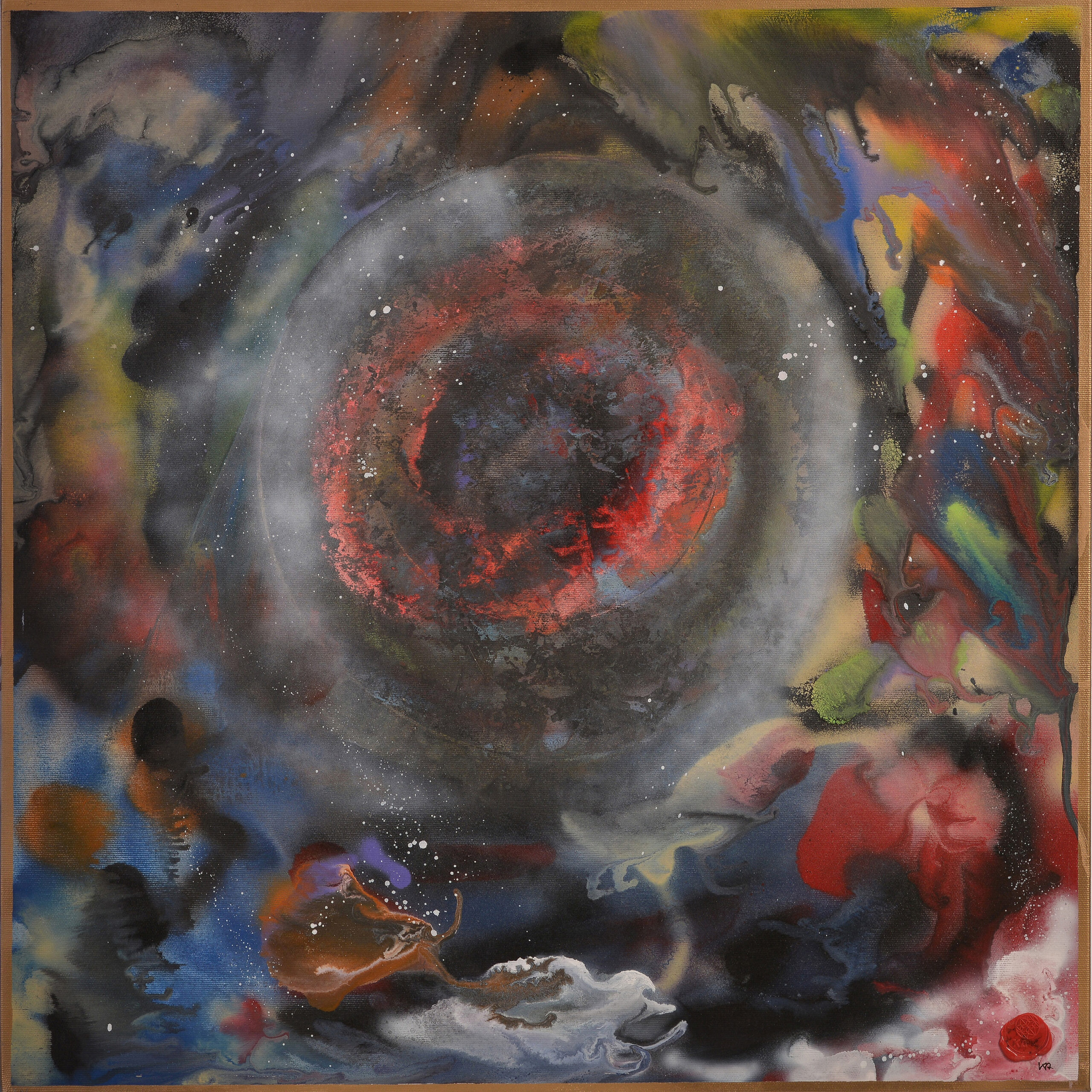 abstract painting representing the truth through shadow work