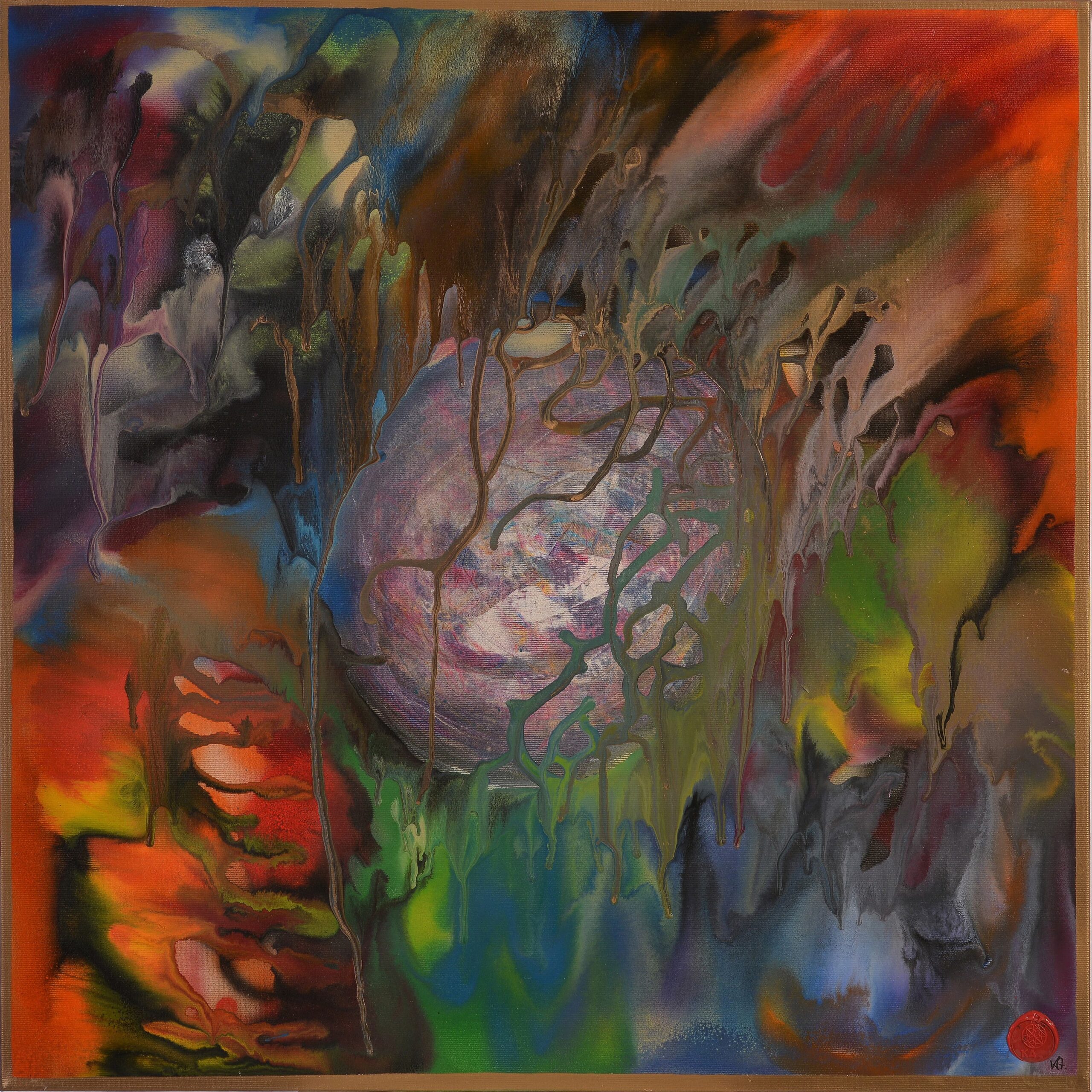 abstract painting representing the inner child and shadow work