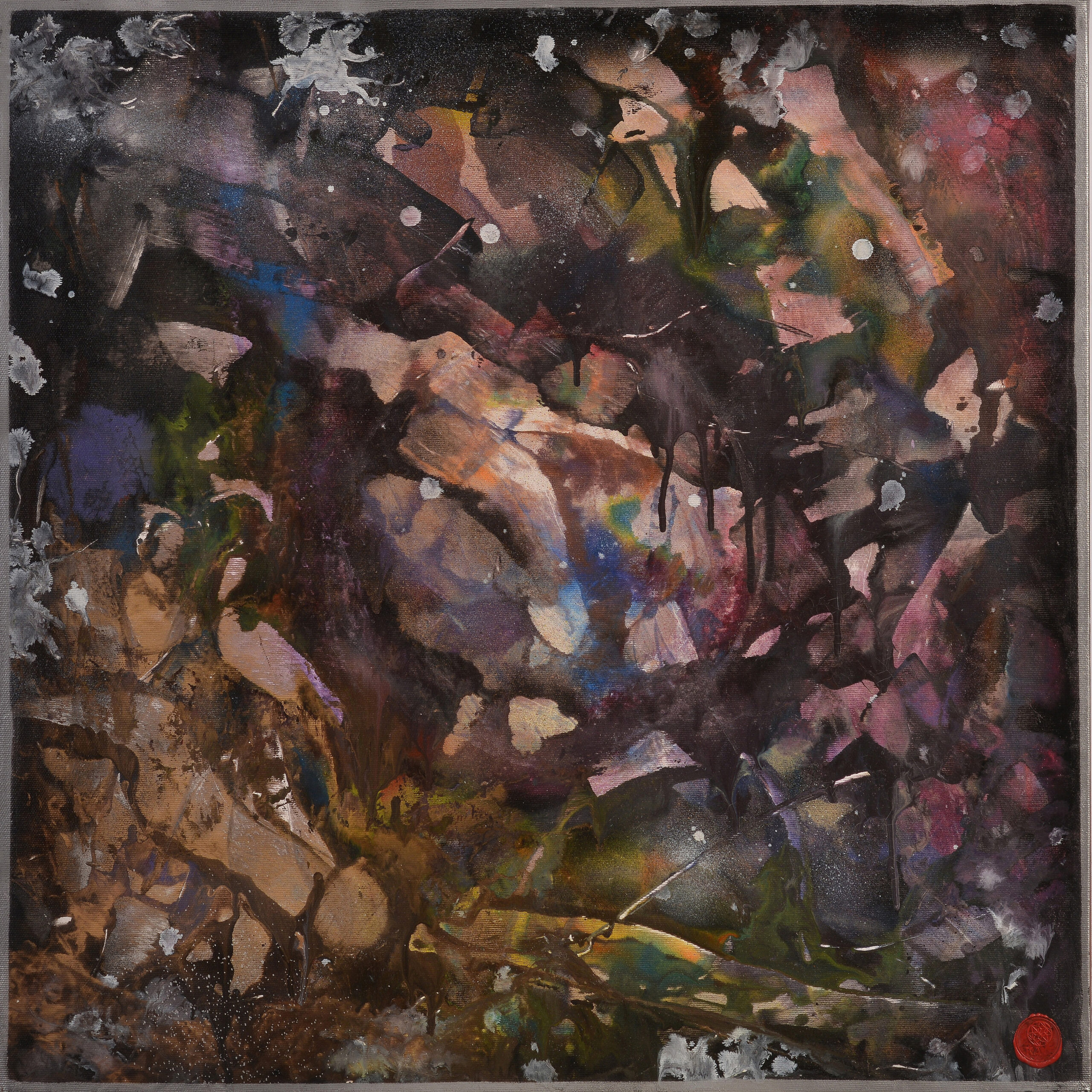 abstract painting representing the void through shadow work